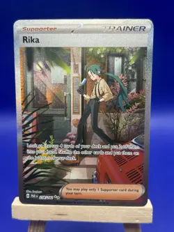 Rika 258/182 Trainer Pokemon TCG Paradox Rift Special Illustration Rare - Image 1