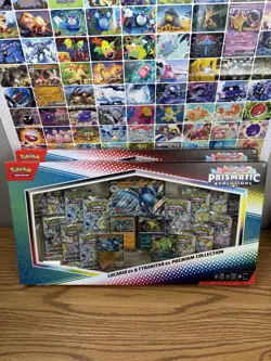 Pokemon Prismatic Evolutions Lucario & Tyranitar ex Premium Collection LOT OF 2 - Image 1