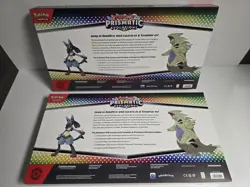 Pokemon Prismatic Evolutions Lucario Ex Tyranitar Ex Premium Collection Lot of 2 - Image 2