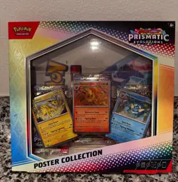 Pokemon TCG Scarlet & Violet Prismatic Evolutions Poster Collection Box - Image 1