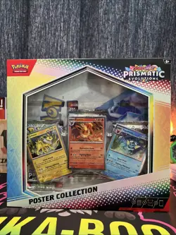 Pokemon TCG Scarlet & Violet Prismatic Evolutions Poster Collection Box - Image 1