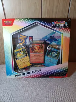 Pokemon TCG Scarlet & Violet Prismatic Evolutions Poster Collection Box NEW - Image 1
