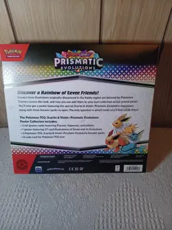 Pokemon TCG Scarlet & Violet Prismatic Evolutions Poster Collection Box NEW - Image 2
