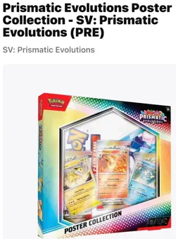 Pokemon TCG: Scarlet & Violet Prismatic Evolutions Poster Collection Box Sealed 196214112537 - Image 3