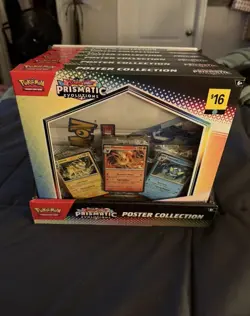 Pokemon TCG Scarlet & Violet Prismatic Evolutions Poster Collection Box - Image 1
