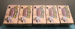 5 Fossil Set Card Boxes (EMPTY) - Vintage Pokemon 1999 WOTC Display Cardbox - Image 1