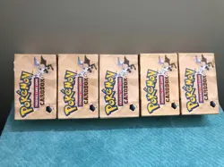 5 Fossil Set Card Boxes (EMPTY) - Vintage Pokemon 1999 WOTC Display Cardbox - Image 4
