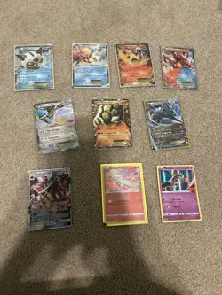 10 Pokemon Cards Including Ex’s, Gx’s And Base Cards All In Near Mint Condition - Image 1