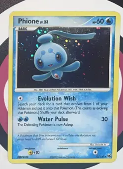Phione 12/100 D&P Majestic Dawn Holo LP Pokemon Card NM+ - Image 1