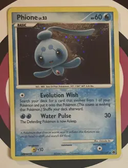 Phione 12/100 D&P Majestic Dawn Holo LP Pokemon Card NM+ - Image 2
