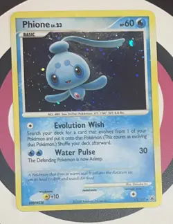 Phione 12/100 D&P Majestic Dawn Holo LP Pokemon Card NM+ - Image 3