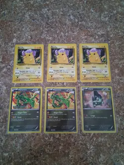 Pokemon Cards Lot Of 6 Mixed Duplicates All In Protective Sleeve - Image 1