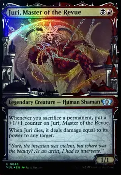 X 1 Juri, Master of the Revue FOIL NM-M Showcase Multiverse Legends MUL 046 MTG - Image 1