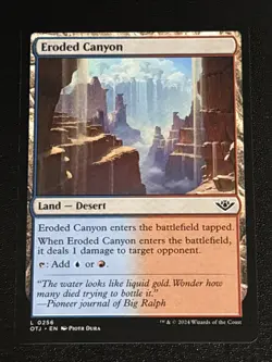 MTG Outlaws of Thunder Junction Eroded Canyon 0256 NM - Image 1
