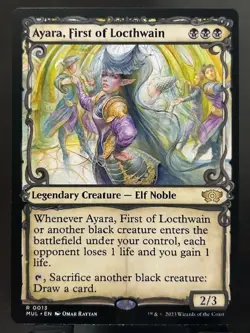 MTG - NM - Ayara, First of Locthwain - Showcase - Multiverse Legends - Image 1