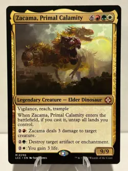 Zacama, Primal Calamity 296 M Commander: The Lost Caverns of Ixalan NM MTG - Image 1