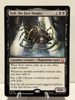 Koh, the Face Stealer 107 M Avatar: The Last Airbender NM MTG - Image 1