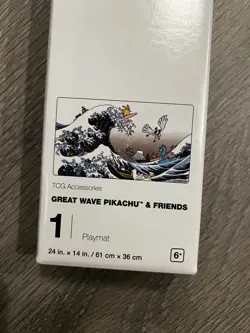 Pokemon Center Great Wave Pikachu & Friends Playmat 2023 Sealed - Image 1