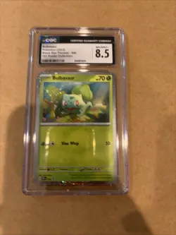 Bulbasaur Cosmos Holo Black Star Promo 046 CGC 8.5 Scarlet & Violet Pokemon 2023 - Image 1