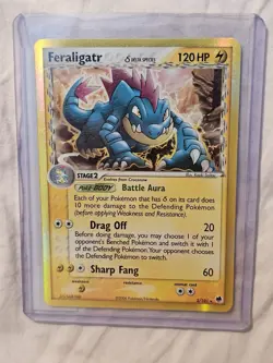 Feraligatr 2/101 Delta Species EX Dragon Frontiers 2006 Holo Pokemon Card TCG - Image 1