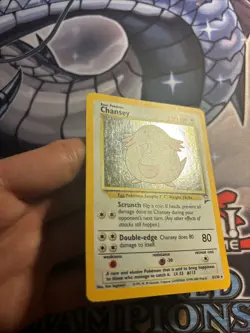(Sw) Chansey Holo Rare Base Set 3/102 Unlimited Pokemon TCG LP - Image 3