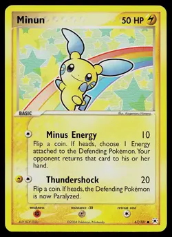 Pokemon Card - Minun Hidden Legends 67/101 Common - Image 1
