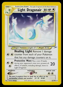 Pokemon Card - Light Dragonair Neo Destiny 22/105 Rare - Image 1