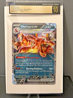 2025 Pokemon SVP EN Charizard ex Special Collection Jumbo #196 CGC 10 - Image 1