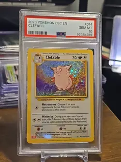 Pokemon TCG Clefable 014/034 Trading Card Game Classic Holo PSA 10 Low Pop - Image 1