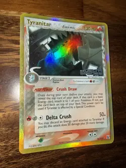 Pokemon TCG Tyranitar EX Delta Species 16/113 Reverse Holo Rare Stamped - Image 1
