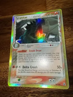 Pokemon TCG Tyranitar EX Delta Species 16/113 Reverse Holo Rare Stamped - Image 2