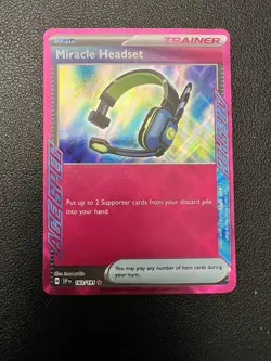 2024 Pokemon Surging Sparks Miracle Headset #183/191 Ace Spec NM - Image 1