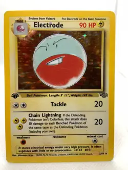 Electrode 1st Edition Holo Rare Jungle 2/64 Pokemon TCG Card - Image 1