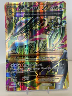 Pokemon JUMBO/Oversized Card Mega M Rayquaza EX Full Art XY 98/98 - Image 1