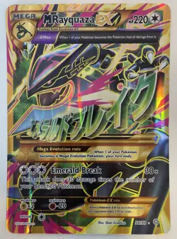 Pokemon JUMBO/Oversized Card Mega M Rayquaza EX Full Art XY 98/98 - Image 4