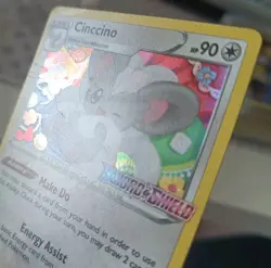 Cinccino SWSH009 Sword & Shield Prerelease Holo Rare Promo Pokemon Card *DMG* - Image 3