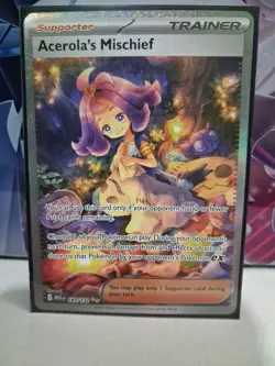 Pokemon TCG Mega Evolutions Acerola's Mischief Sir 183/132, Near Mint - Image 1