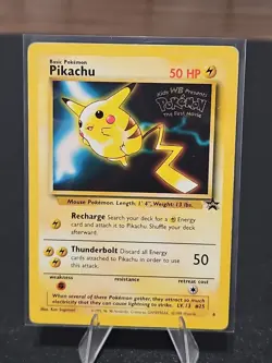 (SW) Pokemon TCG Pikachu #25 Black Star Promo - 1999 - WB The First Movie - Image 1