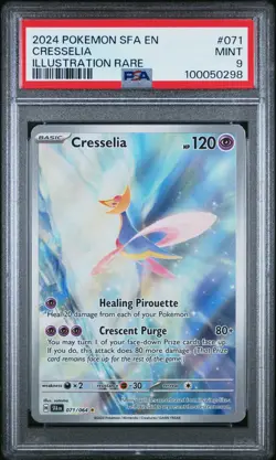 LUCKY PSA 9 Cresselia 071/064 POKEMON SV: Shrouded Fable **EVENT HORIZON ART** - Image 1