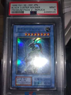 1999 Yugioh Black Luster Soldier Premium Pack Japanese Ultra Rare PSA 9 MINT - Image 1