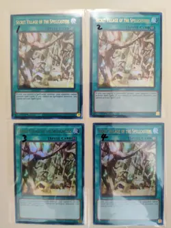 4x Yugioh! Secret Village of the Spellcasters MAMA-EN083 1st Ed UR NM/VLP - Image 1