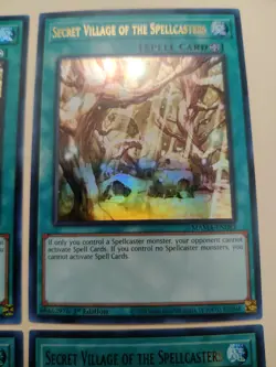 4x Yugioh! Secret Village of the Spellcasters MAMA-EN083 1st Ed UR NM/VLP - Image 3