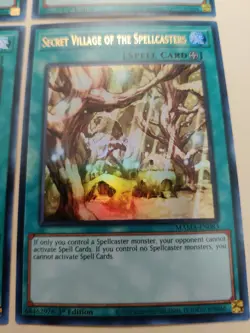 4x Yugioh! Secret Village of the Spellcasters MAMA-EN083 1st Ed UR NM/VLP - Image 5