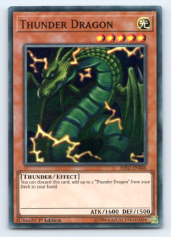 Thunder Dragon - HISU-EN046 - Super Rare - 1st Edition Yugioh - Image 1