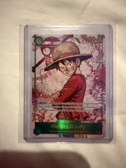 ONE PIECE TCG Monkey.D.Luffy OP13-118 SEC (Parallel) - Carrying On His Will NM - Image 1