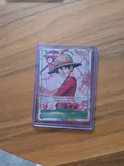 ONE PIECE TCG Monkey.D.Luffy OP13-118 SEC (Parallel) - Carrying On His Will NM - Image 1
