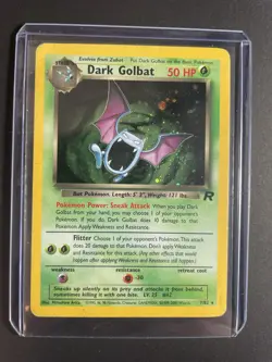 Pokemon Dark Golbat Holo Rare TCG Card 7/82 Unlimited - Image 1