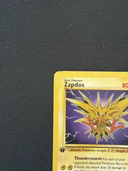 Zapdos 30/62 1ST EDITION non-holo Fossil WOTC Pokemon Card - DMG - Image 5