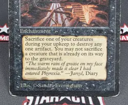 MTG Gate to Phyrexia- DAMAGED -Antiquities Magic the Gathering Card # 016 - Image 4