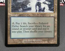 MTG Polluted Delta- DAMAGED -Onslaught Magic the Gathering Card # 321 - Image 4